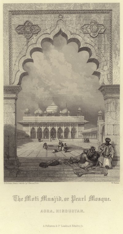 La Moti Musjid en Agra de David Roberts